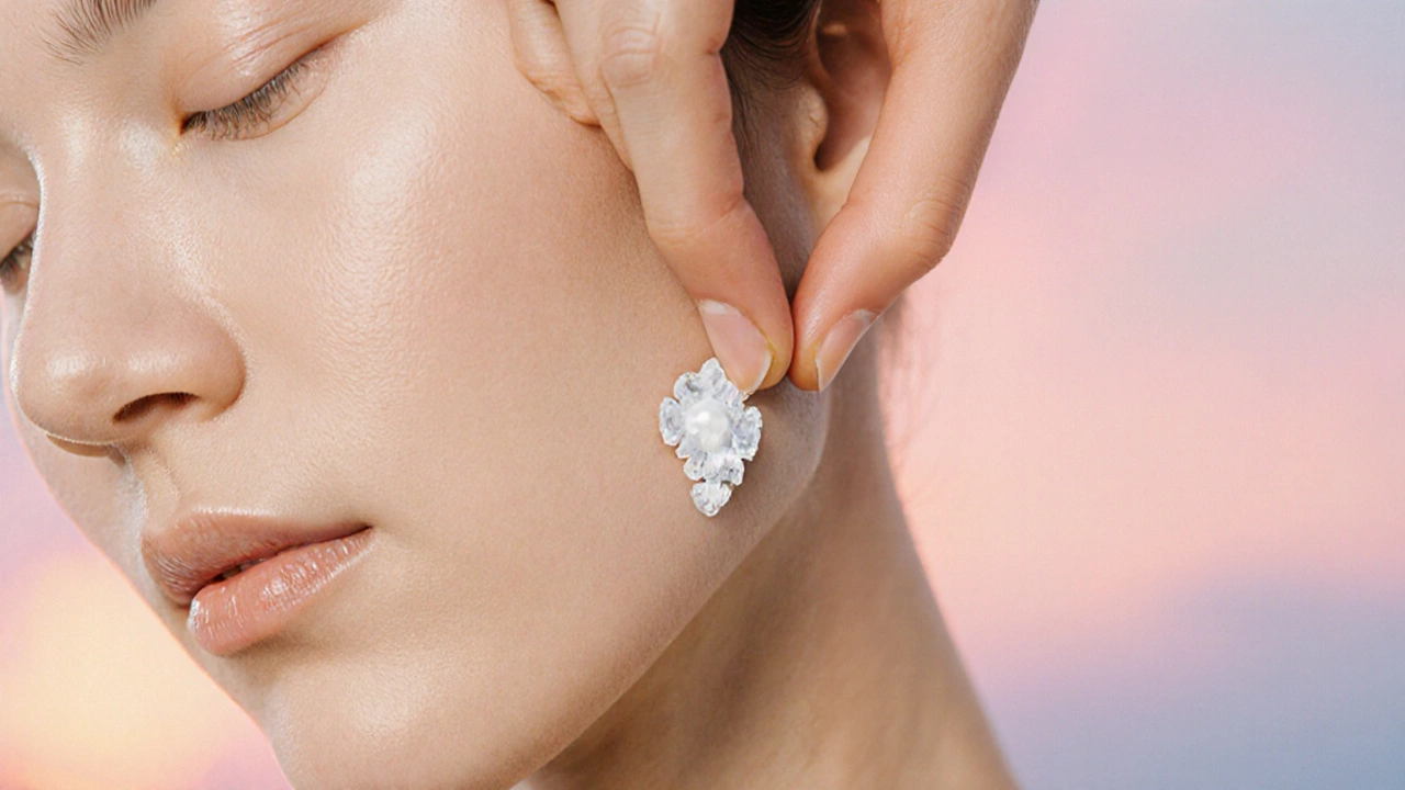 Макросъёмка гладкой кожи после процедуры с нанесённым солнцезащитным кремом.