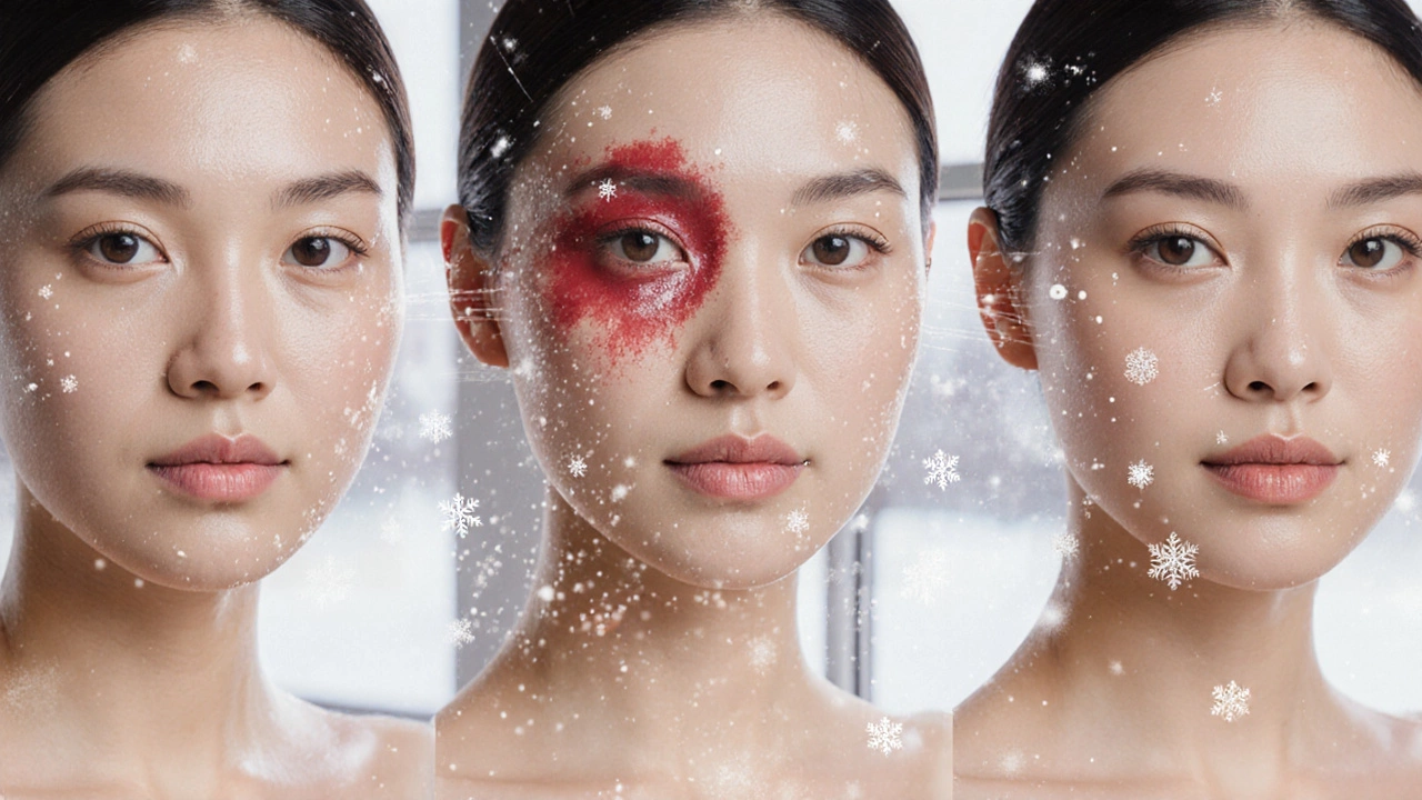 Три этапа изменения кожи: до, во время и после лазерной процедуры