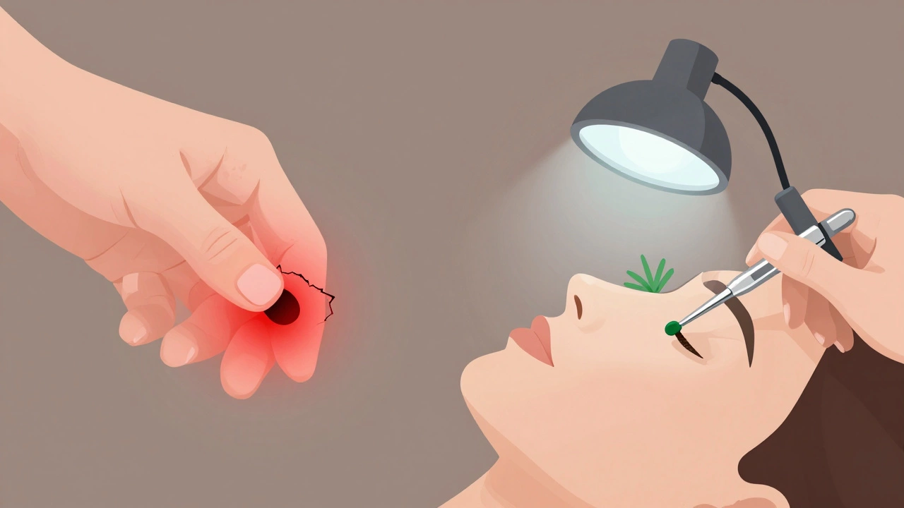 Сравнение: домашнее выдавливание с воспалением и профессиональная чистка с заботой.