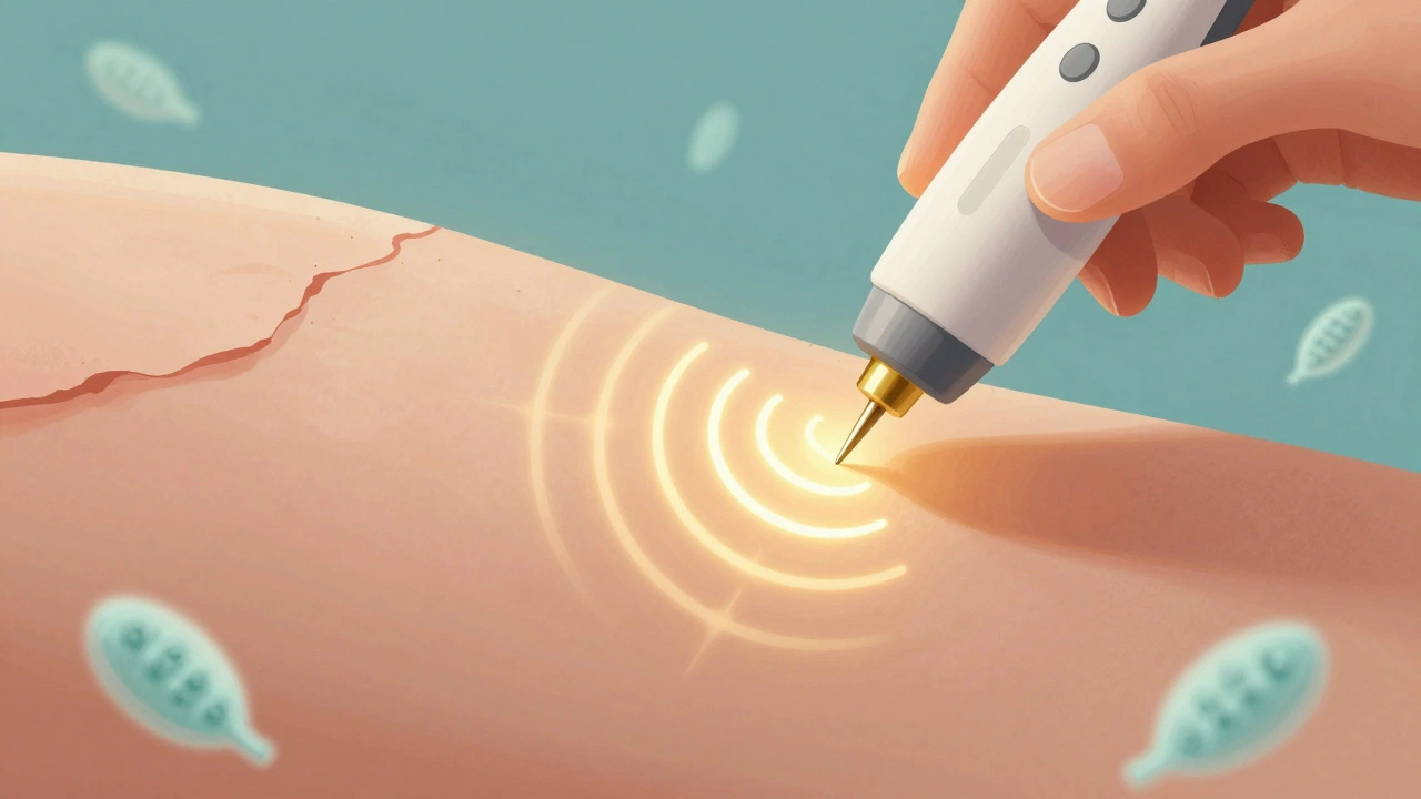 Микронейлинг с радиочастотой стимулирует регенерацию кожи.